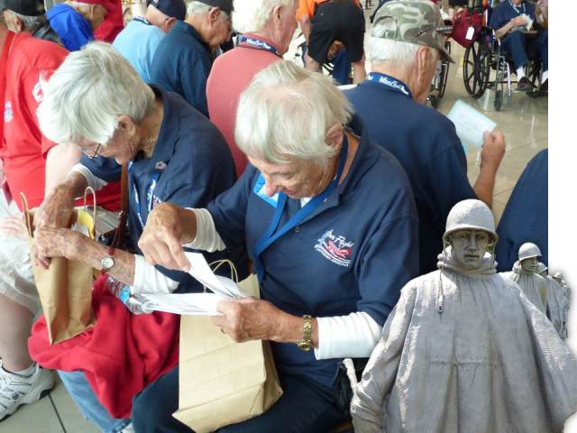 Honor flight _ reading letters