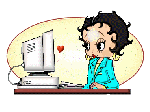 betty_boop_at_computer_animated clipart
