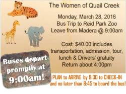 ZOO_arrival for bus departure