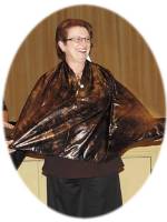 Sue Ann Obremski models the Perfect Wrap