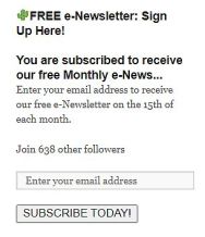 subscribe to free monthly e-newsletter