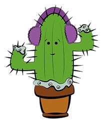 saguaro with earmuffs