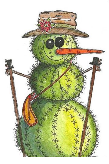 hiking saguaro clipart